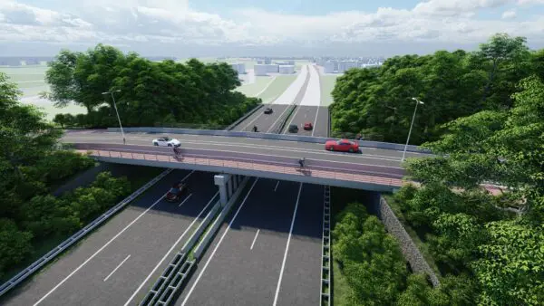 Impressie circulair viaduct A76